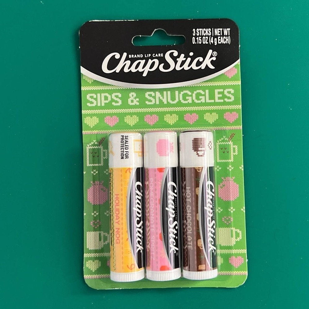 ChapStick Sips And Snuggles Lip Balm 3 Pack 0.15 Oz Each
